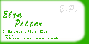 elza pilter business card